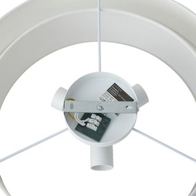 Nowoczesna lampa sufitowa biała 50 cm 3-punktowa - Drum Duo