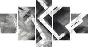 Abstrakcyjny obraz kostek (125x70 cm)
