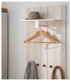 Biały zestaw do przedpokoju z litego drewna sosnowego 60x120x25 cm Anita – Støraa