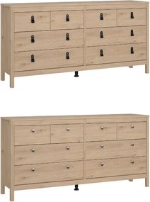 Komoda pokojowa z szufladami Madrid 4+4, jackson hickory