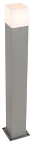 Zewnetrzna Nowoczesna lampa podłogowa zewnętrzna szara 70 cm IP44 - Denmark Nowoczesny Oswietlenie zewnetrzne
