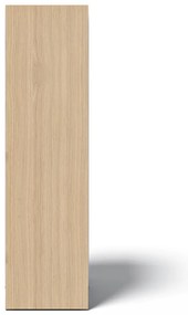 Biały regał w dekorze dębu 40x114 cm Ella – TemaHome