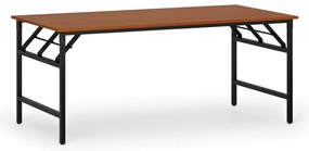 Stół konferencyjny FAST READY, 180x90 cm, czarna podstawa, czereśnia
