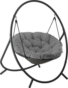 Fotel wiszący PATIO 115,5 x 140 x 167,5 cm,ciemnoszary
