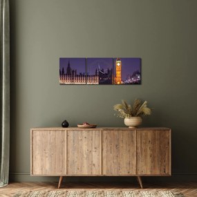 Obraz Londynu (z zegarem) (90x30 cm)