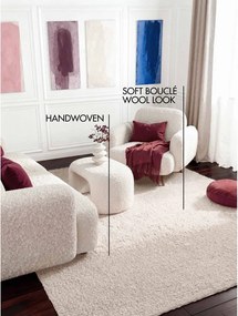 Dywan z materiału bouclé tkany ręcznie w kolorze kości słoniowej 160x230 cm Notting Hill Portobello – Ted Baker