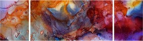 Obraz - Abstrakcyjna sztuka tuszu (170x50 cm)