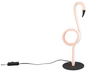 Różowa lampa stołowa LED (wysokość 35 cm) Ingo – Trio