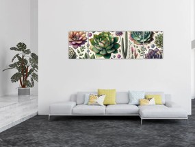 Obraz - Sukulenty (170x50 cm)