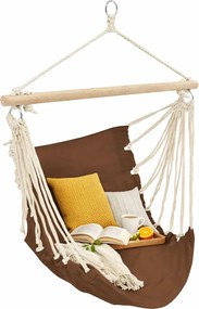 Brązowy fotel brazylijski hamak B2-F15