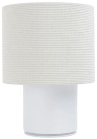 Biała lampka nocna stołowa welurowa - A339 B8-A10