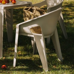 Plastikowe krzesło do ogrodu Premo Five z podłokietnikami