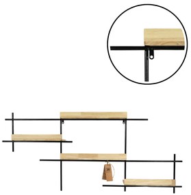 Metalowa półka ścienna SQUARE 114x50 cm