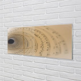 Szklany Panel Arkusz Nutowy