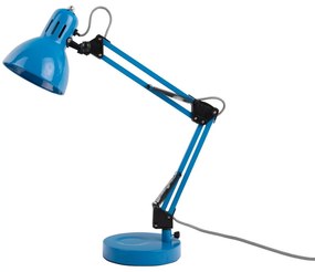 Jasnoniebieska lampa stołowa z metalowym kloszem (wysokość 52 cm) Funky Hobby – Leitmotiv