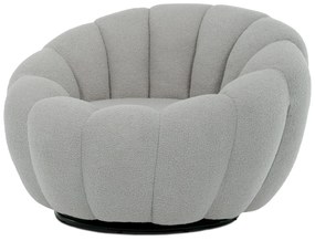 Fotel obrotowy Bouclé GREY2, szary