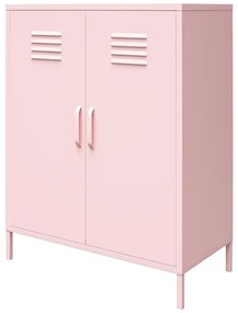 Różowa metalowa szafka 80x101 cm Cache – Novogratz