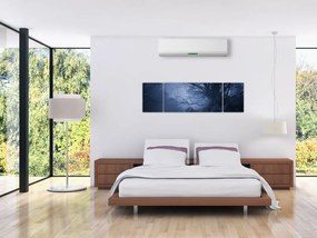 Obraz ciemnego lasu (170x50 cm)
