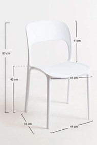 Zestaw 4 Krzese Inis