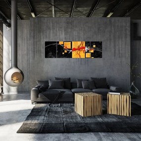 Abstrakcyjny obraz - Tancerka (170x50 cm)