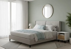 Szafka nocna z szufladą i półką biały + dąb artisan W8-B77