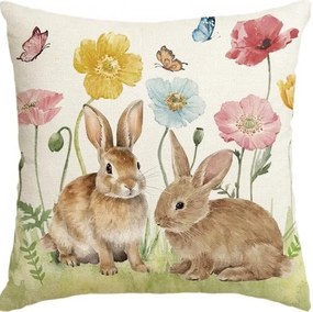 Lniana poszewka na poduszkę HOPPINO 45x45 cm, kolorowa