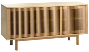 Niska komoda w dekorze dębu w naturalnym kolorze 143x70 cm Tiber – Unique Furniture