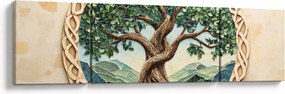 Obraz – Splecione drzewo życia (170x50 cm)