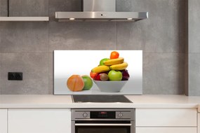 Panel szklany do Kuchni Miska Pełna Świeżych Owoców