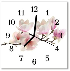 Zegar szklany kwadratowy Magnolia