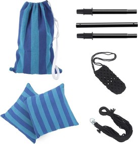 MIADOMODO Wiszący fotel bujany, niebieski