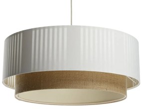 Lampa wisząca DUO LAMI LINE 40x16 biała/jutowa BPS KONCEPT