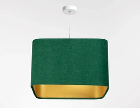 Lampa wisząca KWADRO SUE 40w20 zielona/złota BPS KONCEPT