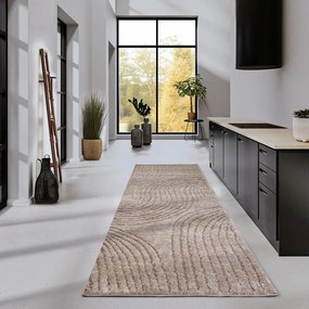 Beżowy chodnik 80x240 cm Pigment Beige – Elle Decoration