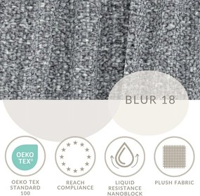 Szare tapicerowane łóżko dwuosobowe ze schowkiem ze stelażem 140x200 cm Maumere – Maison de Rêve