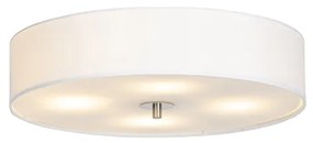 Rustykalna lampa sufitowa biała 50 cm - Drum Nowoczesny Oswietlenie wewnetrzne