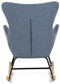 Fotel bujany BLUE2, niebieski