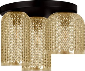 Lampa ze szklanymi kloszami beżowa B8-E78