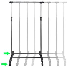 Regulowany Zestaw Wieszaków Na Kółkach D8-G91