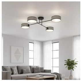 Przysufitowy żyrandol MAGA 4xE14/10W/230V szary