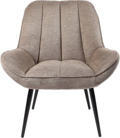 Nowoczesny fotel wypoczynkowy Farel, beżowa tkanina