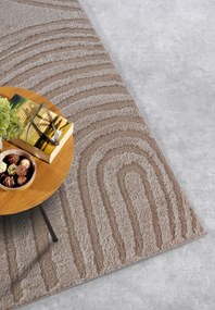 Dywan nowoczesny Gallery 3D  Geometria beżowy 160 cm x 235 cm