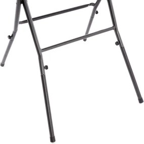 Ogrodowy barowy stół okrągły z ratanowym wzorem 110 cm - brązowy