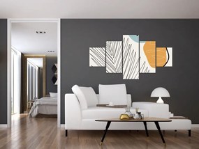 Obraz - ilustracja liścia (125x70 cm)