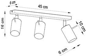 Listwa oświetleniowa RING 3L chrom SOLLUX  LIGHTING