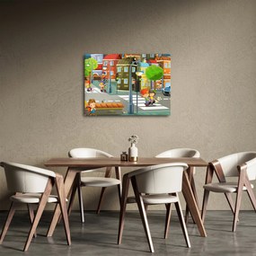 Obraz - Dziecięce miasteczko (70x50 cm)
