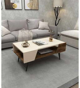 Stolik konferencyjny Aren Beige and Light Walnut