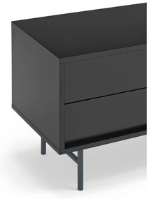 Czarno-antracytowa szafka pod TV 180x56 cm Nube – Teulat