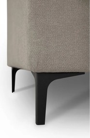 Jasnobrązowy narożnik z tkaniny szenilowej (prawostronny/w kształcie litery L) Fabian – Scandic