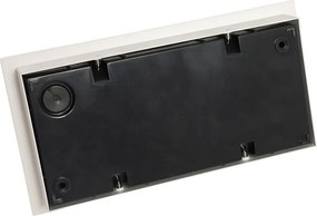 Nowoczesna lampa ścienna zewnętrzna biała z diodą LED 2-światłowa IP54 - Simon